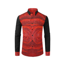 Load image into Gallery viewer, Red Roses Long Sleeve Men's Shirt | JSFA - JSFA - Original Art On Fashion by Jenny Simon
