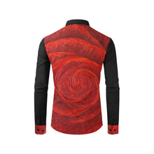 Load image into Gallery viewer, Red Roses Long Sleeve Men's Shirt | JSFA - JSFA - Original Art On Fashion by Jenny Simon