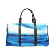Load image into Gallery viewer, Spellbound Blue White Water Travel Bag | JSFA - JSFA - Original Art On Fashion by Jenny Simon