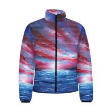 Load image into Gallery viewer, Stars And Stripes Men's Bomber Jacket | JSFA - JSFA - Original Art On Fashion by Jenny Simon