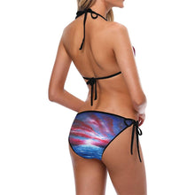 Load image into Gallery viewer, Stars & Stripes Blue, Red, White String Bikini | JSFA - JSFA - Original Art On Fashion by Jenny Simon