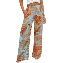 Load image into Gallery viewer, ABSTRACT SPLASH Women's Palazzo Pants | Wide Leg Pants High Waist Flowy Trousers | JSFA - JSFA Jenny Simon