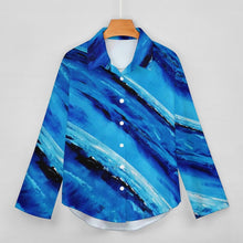 Load image into Gallery viewer, BLUE STRIPES Long Sleeve Blouse | JSFA - JSFA Jenny Simon