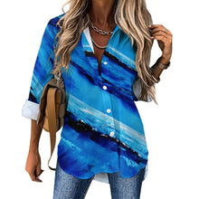 Load image into Gallery viewer, BLUE STRIPES Long Sleeve Blouse | JSFA - JSFA Jenny Simon
