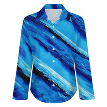 Load image into Gallery viewer, BLUE STRIPES Long Sleeve Blouse | JSFA - JSFA Jenny Simon