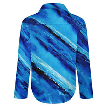 Load image into Gallery viewer, BLUE STRIPES Long Sleeve Blouse | JSFA - JSFA Jenny Simon