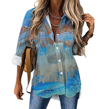 Load image into Gallery viewer, BLUE TALES Long Sleeve Blouse | JSFA - JSFA Jenny Simon