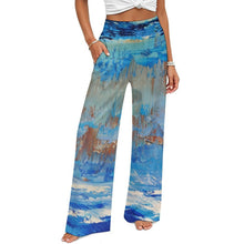Load image into Gallery viewer, BLUE TALES Women's Palazzo Pants | Wide Leg Pants High Waist Flowy Trousers | JSFA - JSFA Jenny Simon
