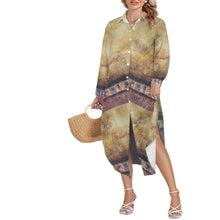 Load image into Gallery viewer, GOLDEN CREST Swimsuit Cover Up Dress Blouse Botton Down Shirt | JSFA - JSFA Jenny Simon