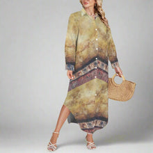Load image into Gallery viewer, GOLDEN CREST Swimsuit Cover Up Dress Blouse Botton Down Shirt | JSFA - JSFA Jenny Simon