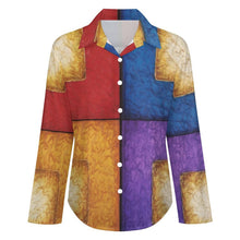 Load image into Gallery viewer, HAPPY QUAD Long Sleeve Blouse | JSFA - JSFA Jenny Simon