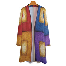 Load image into Gallery viewer, HAPPY QUAD Women's Mid-Length Cardigan | JSFA - JSFA Jenny Simon