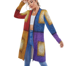 Load image into Gallery viewer, HAPPY QUAD Women's Mid-Length Cardigan | JSFA - JSFA Jenny Simon