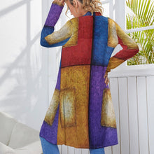 Load image into Gallery viewer, HAPPY QUAD Women's Mid-Length Cardigan | JSFA - JSFA Jenny Simon