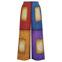 Load image into Gallery viewer, HAPPY QUAD Women's Palazzo Pants | Wide Leg Pants High Waist Flowy Trousers | JSFA - JSFA Jenny Simon