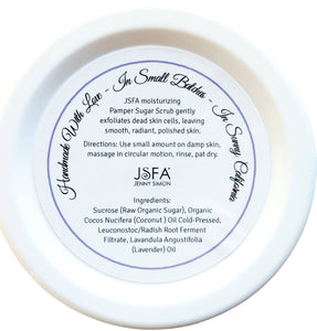 JSFA Exfoliating Sugar Scrub - Face Polish With Organic Coconut And Lavender Oil - Proudly Made In USA - JSFA Jenny Simon