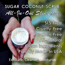 Load image into Gallery viewer, JSFA Pamper Scrub - Sugar Face Polish - Exfoliator - Rich Coconut Sugar Scrub With Lavender - Made In USA - Face Wash, Exfoliate, Cleanse, Hydrate, Moisturize, 4 oz - JSFA Jenny Simon