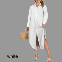 Load image into Gallery viewer, Multiple Solid Colors Swimsuit Cover Up Dress Blouse Botton Down Shirt | JSFA - JSFA Jenny Simon