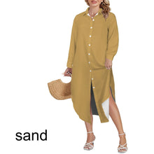 Load image into Gallery viewer, Multiple Solid Colors Swimsuit Cover Up Dress Blouse Botton Down Shirt | JSFA - JSFA Jenny Simon