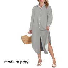 Load image into Gallery viewer, Multiple Solid Colors Swimsuit Cover Up Dress Blouse Botton Down Shirt | JSFA - JSFA Jenny Simon