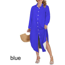 Load image into Gallery viewer, Multiple Solid Colors Swimsuit Cover Up Dress Blouse Botton Down Shirt | JSFA - JSFA Jenny Simon