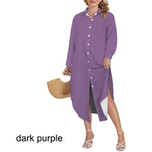 Load image into Gallery viewer, Multiple Solid Colors Swimsuit Cover Up Dress Blouse Botton Down Shirt | JSFA - JSFA Jenny Simon