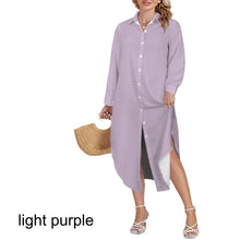 Load image into Gallery viewer, Multiple Solid Colors Swimsuit Cover Up Dress Blouse Botton Down Shirt | JSFA - JSFA Jenny Simon