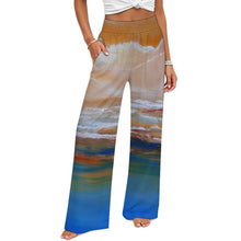 Load image into Gallery viewer, OCEAN SUNSET Women's Palazzo Pants | Wide Leg Pants High Waist Flowy Trousers | JSFA - JSFA Jenny Simon