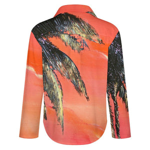 Palm Tree Long Sleeve Blouse | JSFA - JSFA Jenny Simon