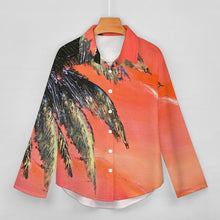 Load image into Gallery viewer, Palm Tree Long Sleeve Blouse | JSFA - JSFA Jenny Simon
