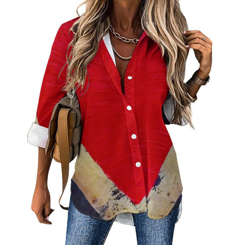 RED HEART Long Sleeve Blouse | JSFA - JSFA Jenny Simon