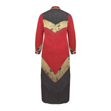 Load image into Gallery viewer, RED HEART Swimsuit Cover Up Dress Blouse Botton Down Shirt | JSFA - JSFA Jenny Simon