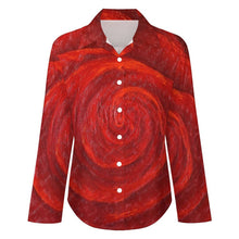 Load image into Gallery viewer, RED ROSE Long Sleeve Blouse | JSFA - JSFA Jenny Simon