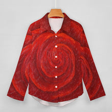 Load image into Gallery viewer, RED ROSE Long Sleeve Blouse | JSFA - JSFA Jenny Simon