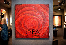 Load image into Gallery viewer, RED ROSES Swimsuit Cover Up Dress Blouse Botton Down Shirt | JSFA - JSFA Jenny Simon