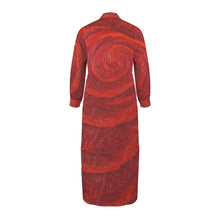 Load image into Gallery viewer, RED ROSES Swimsuit Cover Up Dress Blouse Botton Down Shirt | JSFA - JSFA Jenny Simon