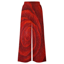 Load image into Gallery viewer, RED ROSES Women's Palazzo Pants | Wide Leg Pants High Waist Flowy Trousers | JSFA - JSFA Jenny Simon