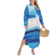 Load image into Gallery viewer, SPELLBOUND Swimsuit Cover Up Dress Blouse Botton Down Shirt | JSFA - JSFA Jenny Simon