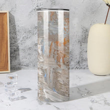 Load image into Gallery viewer, Stainless Steel Tumbler - BEIGE BLUE DREAM Straight Cup With Metal Straw | JSFA - JSFA Jenny Simon