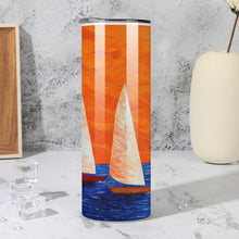 Load image into Gallery viewer, Stainless Steel Tumbler - BOATS Straight Cup With Metal Straw | JSFA - JSFA Jenny Simon