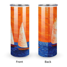 Load image into Gallery viewer, Stainless Steel Tumbler - BOATS Straight Cup With Metal Straw | JSFA - JSFA Jenny Simon