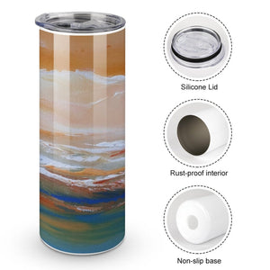 Stainless Steel Tumbler - DISTANT HORIZON Straight Cup With Metal Straw | JSFA - JSFA Jenny Simon