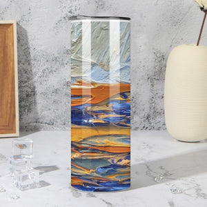 Stainless Steel Tumbler - EARTH & OCEAN Straight Cup With Metal Straw | JSFA - JSFA Jenny Simon
