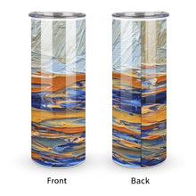 Load image into Gallery viewer, Stainless Steel Tumbler - EARTH &amp; OCEAN Straight Cup With Metal Straw | JSFA - JSFA Jenny Simon