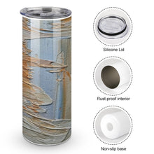 Load image into Gallery viewer, Stainless Steel Tumbler - Earth Stories Cup With Metal Straw | JSFA - JSFA Jenny Simon