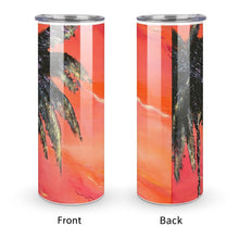 Load image into Gallery viewer, Stainless Steel Tumbler - PALM TREE Straight Cup With Metal Straw | JSFA - JSFA Jenny Simon
