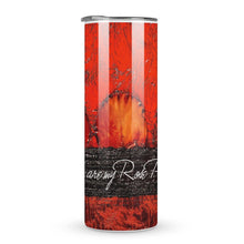 Load image into Gallery viewer, Stainless Steel Tumbler - RED ROSE PETALS Straight Cup With Metal Straw | JSFA - JSFA Jenny Simon