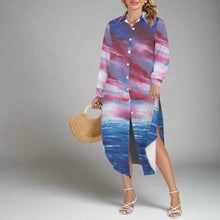 Load image into Gallery viewer, STARS &amp; STRIPES Swimsuit Cover Up Dress Blouse Botton Down Shirt | JSFA - JSFA Jenny Simon