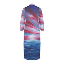 Load image into Gallery viewer, STARS &amp; STRIPES Swimsuit Cover Up Dress Blouse Botton Down Shirt | JSFA - JSFA Jenny Simon