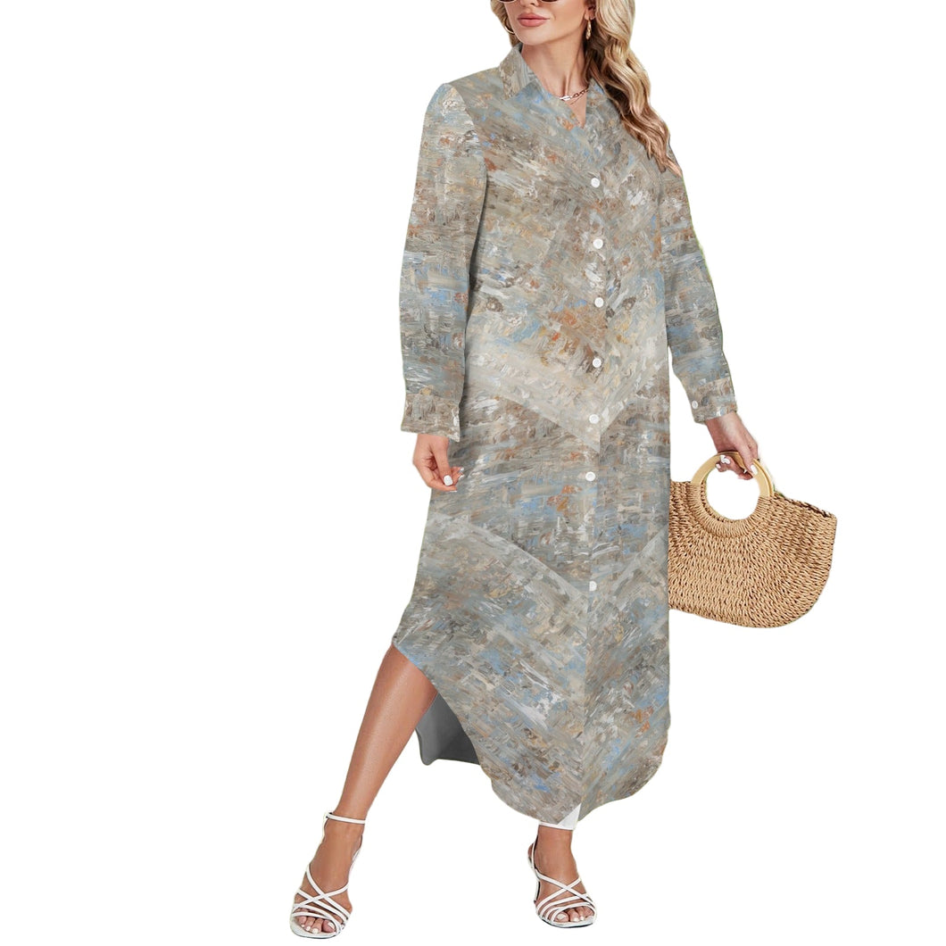 TRANSCENDING Swimsuit Cover Up Dress Blouse Botton Down Shirt | JSFA - JSFA Jenny Simon